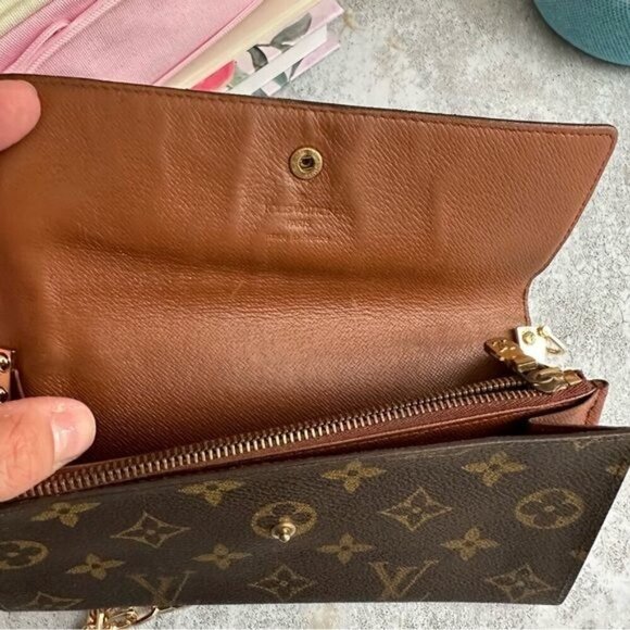 Louis Vuitton Monogram Portefeiulle Sarah Long Bifold Wallet/converted - Picture 6 of 12